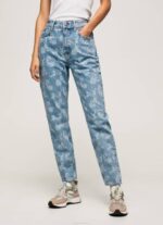 Pepe Jeans violetit korkeavyötäröiset rennon mallit farkut naiset denim TB0077 - Image 2