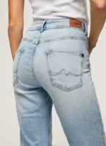 Pepe Jeans violetit korkeavyötäröiset rennon mallit farkut naiset denim TB0085 - Image 5