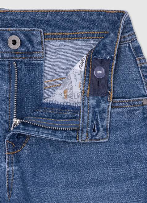 Pepe Jeans violetit korkeavyötäröiset rennon mallit farkut tyttö denim TB001362 - Image 3
