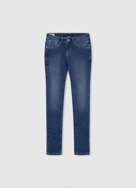 Pepe Jeans violetit korkeavyötäröiset rennon mallit farkut tyttö denim TB001362 - Image 4