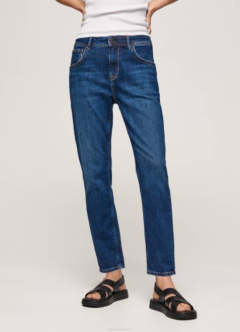 Pepe Jeans violetit mom carrot fit korkeavyötäröiset farkut naiset denim TB0081 - Image 2