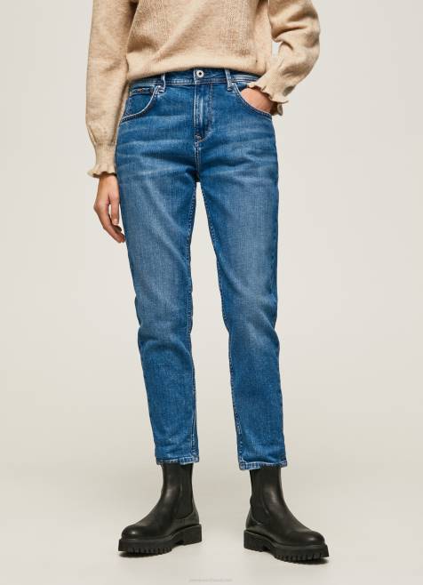 Pepe Jeans violetit mom carrot fit korkeavyötäröiset farkut naiset denim TB0082 - Image 2
