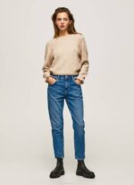 Pepe Jeans violetit mom carrot fit korkeavyötäröiset farkut naiset denim TB0082