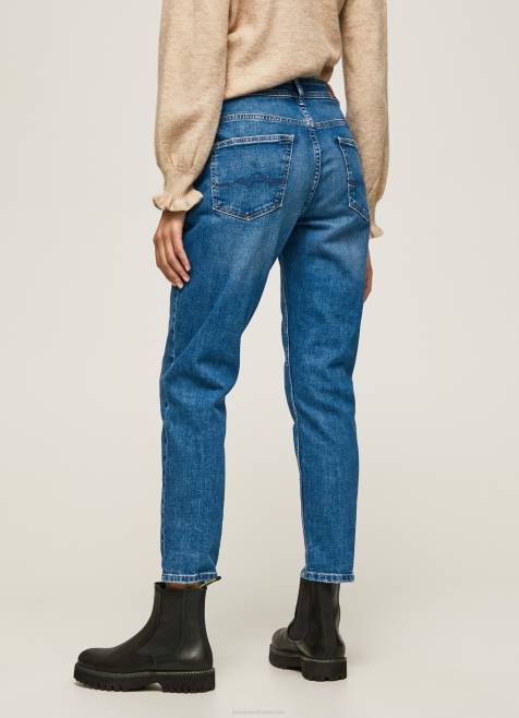 Pepe Jeans violetit mom carrot fit korkeavyötäröiset farkut naiset denim TB0082 - Image 4