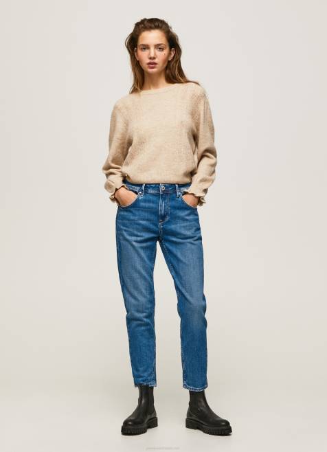 Pepe Jeans violetit mom carrot fit korkeavyötäröiset farkut naiset denim TB0082 - Image 1