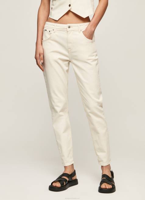 Pepe Jeans violetit mom carrot fit korkeavyötäröiset farkut naiset denim TB0093 - Image 2