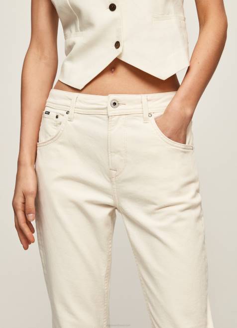 Pepe Jeans violetit mom carrot fit korkeavyötäröiset farkut naiset denim TB0093 - Image 3