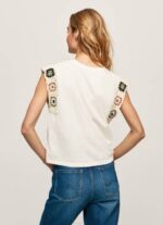 Pepe Jeans virkattu hihainen t-paita naiset mousse TB00464 - Image 4