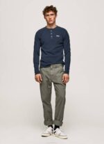 Pepe Jeans vohveli neulottu puuvillainen t-paita miehet dulwich TB00923 - Image 2