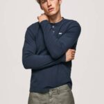 Pepe Jeans vohveli neulottu puuvillainen t-paita miehet dulwich TB00923