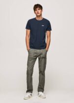 Pepe Jeans vohveli neulottu puuvillainen t-paita miehet dulwich TB00959 - Image 2