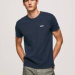 Pepe Jeans vohveli neulottu puuvillainen t-paita miehet dulwich TB00959