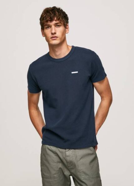 Pepe Jeans vohveli neulottu puuvillainen t-paita miehet dulwich TB00959