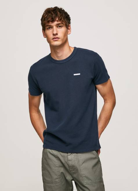 pepe_jeans_vohveli_neulottu_puuvillainen_t_paita_miehet_dulwich_tb00959.jpg Pepe Jeans vohveli neulottu puuvillainen t-paita miehet dulwich TB00959 - Image 1