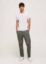 Pepe Jeans vohveli neulottu puuvillainen t-paita miehet valkoinen TB00960 - Image 2