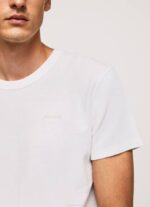 Pepe Jeans vohveli neulottu puuvillainen t-paita miehet valkoinen TB00960 - Image 3