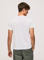 Pepe Jeans vohveli neulottu puuvillainen t-paita miehet valkoinen TB00960 - Image 4