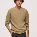Pepe Jeans vohveli neulottu puuvillajersey miehet kameli TB00855