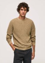 Pepe Jeans vohveli neulottu puuvillajersey miehet kameli TB00855