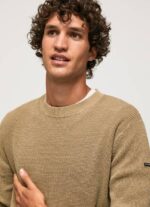 Pepe Jeans vohveli neulottu puuvillajersey miehet kameli TB00855 - Image 3
