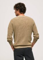 Pepe Jeans vohveli neulottu puuvillajersey miehet kameli TB00855 - Image 4