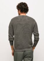 Pepe Jeans vohveli neulottu puuvillajersey miehet pesty mustaksi TB00854 - Image 4