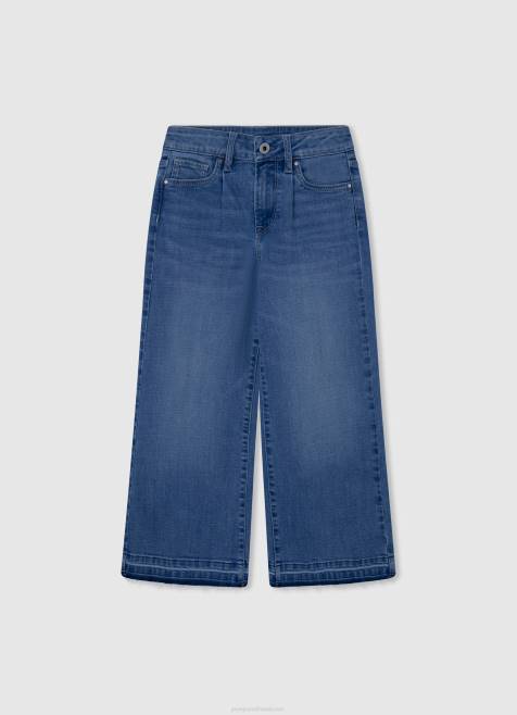 Pepe Jeans willa jr korkeavyötäröiset levenevät farkut tyttö denim TB001368 - Image 4
