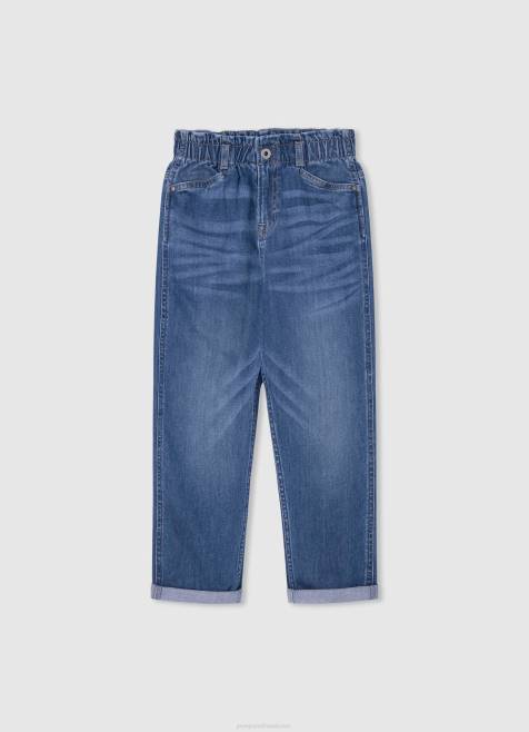 Pepe Jeans willa jr korkeavyötäröiset levenevät farkut tyttö denim TB001368 - Image 5