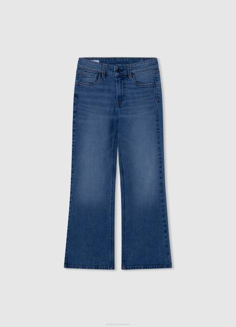 Pepe Jeans willa jr korkeavyötäröiset levenevät farkut tyttö denim TB001368 - Image 1