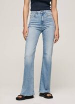 Pepe Jeans willa korkeavyötäröiset levenevät farkut naiset denim TB0059 - Image 2