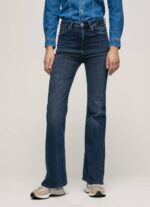 Pepe Jeans willa korkeavyötäröiset levenevät farkut naiset denim TB0061 - Image 2