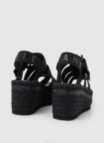 Pepe Jeans witney aurinkoiset wedge sandaalit naiset musta TB00647 - Image 4