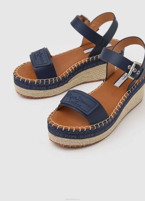 Pepe Jeans witney merkin wedge sandaalit naiset laivasto TB00650 - Image 3