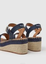Pepe Jeans witney merkin wedge sandaalit naiset laivasto TB00650 - Image 4