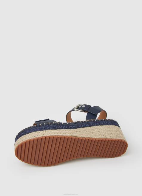 Pepe Jeans witney merkin wedge sandaalit naiset laivasto TB00650 - Image 5