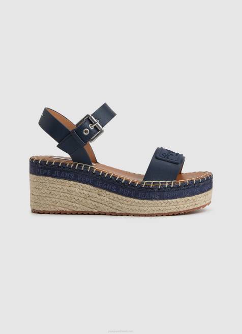 Pepe Jeans witney merkin wedge sandaalit naiset laivasto TB00650 - Image 1