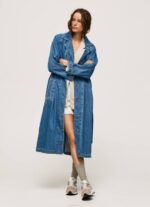 Pepe Jeans ylisuuri denim trenssitakki naiset denim TB00108 - Image 2